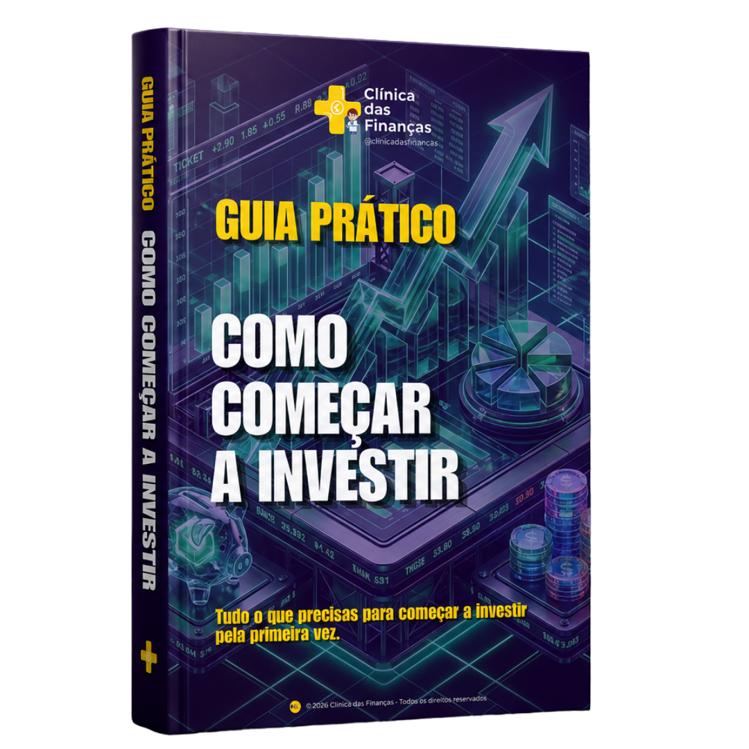 Capa do ebook Guia Prático Como Começar a Investir – Clínica das Finanças